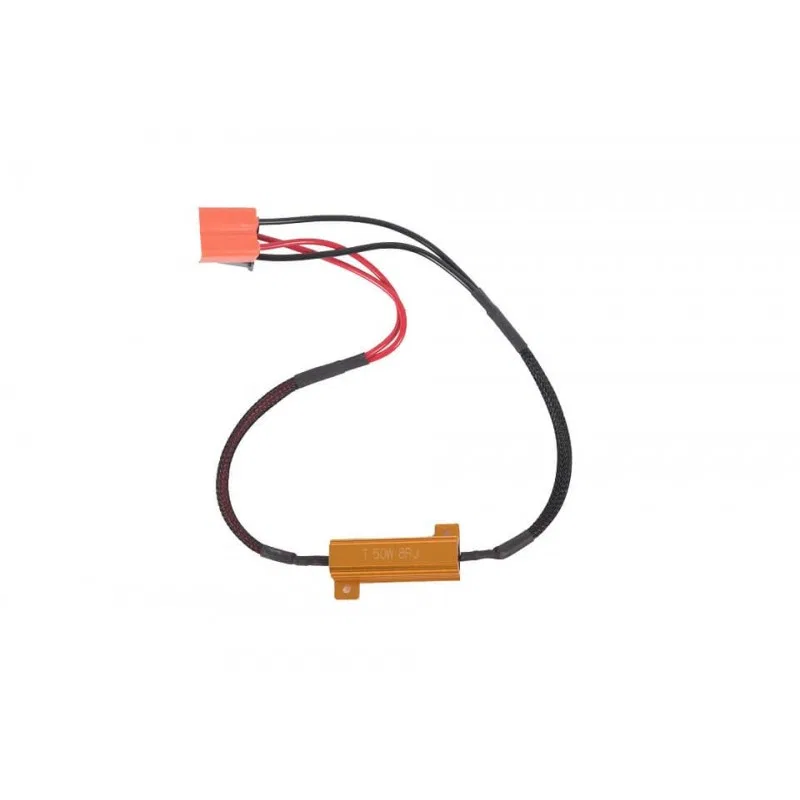 50RESISTH7 – ODX Light Bulb Resistor, Aluminum 50 Watt For H7 Bulb Set Of 2